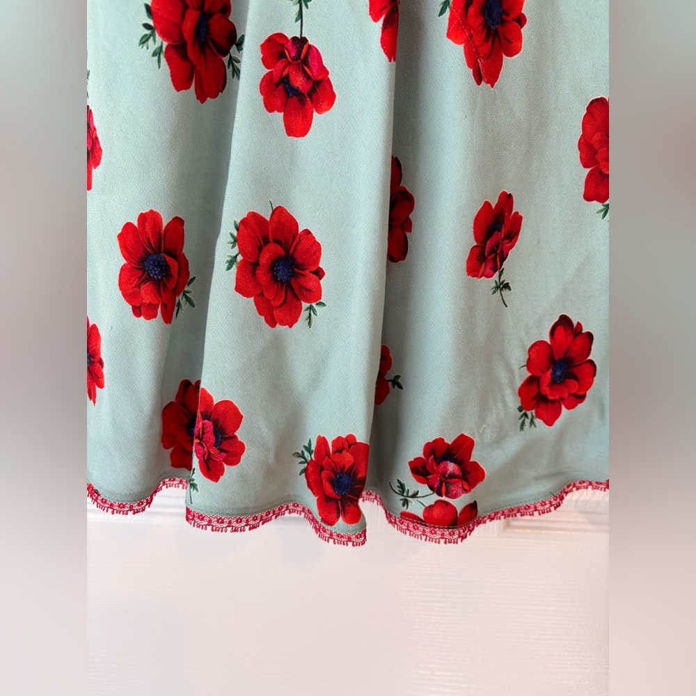 Vintage 1990s Betsy Johnson floral dress size petite - Picture 5 of 8